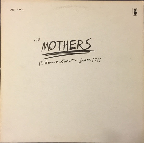 Mothers - Fillmore East (June 1971) Reissue Vinyl LP (Used)