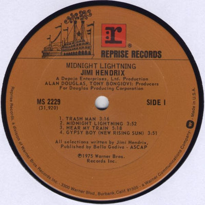 Jimi Hendrix - Midnight Lightning Vinyl LP (Used)