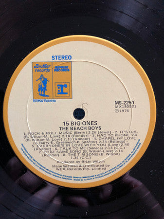 Beach Boys - 15 Big Ones Vinyl LP (Used)