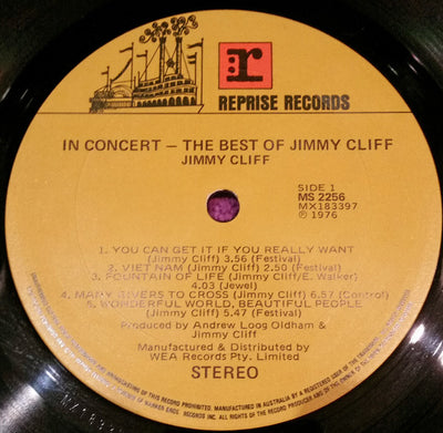 Jimmy Cliff - In Concert: The Best Of Jimmy Cliff Vinyl LP (Used)
