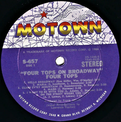 Four Tops - Four Tops On Broadway Vinyl LP (Used)
