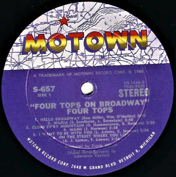 Four Tops - Four Tops On Broadway Vinyl LP (Used)