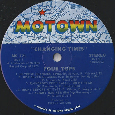 Four Tops - Changing Times Vinyl LP (Used)