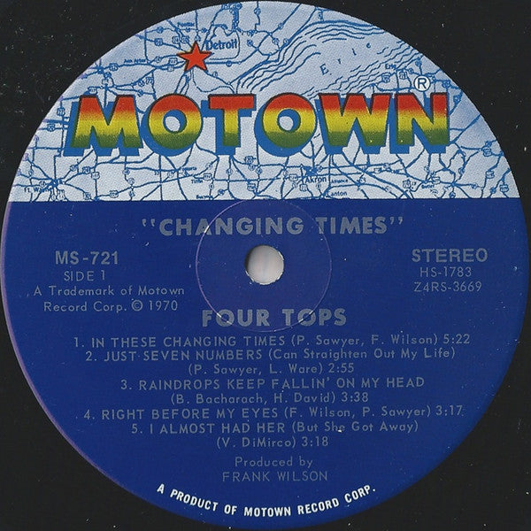 Four Tops - Changing Times Vinyl LP (Used)