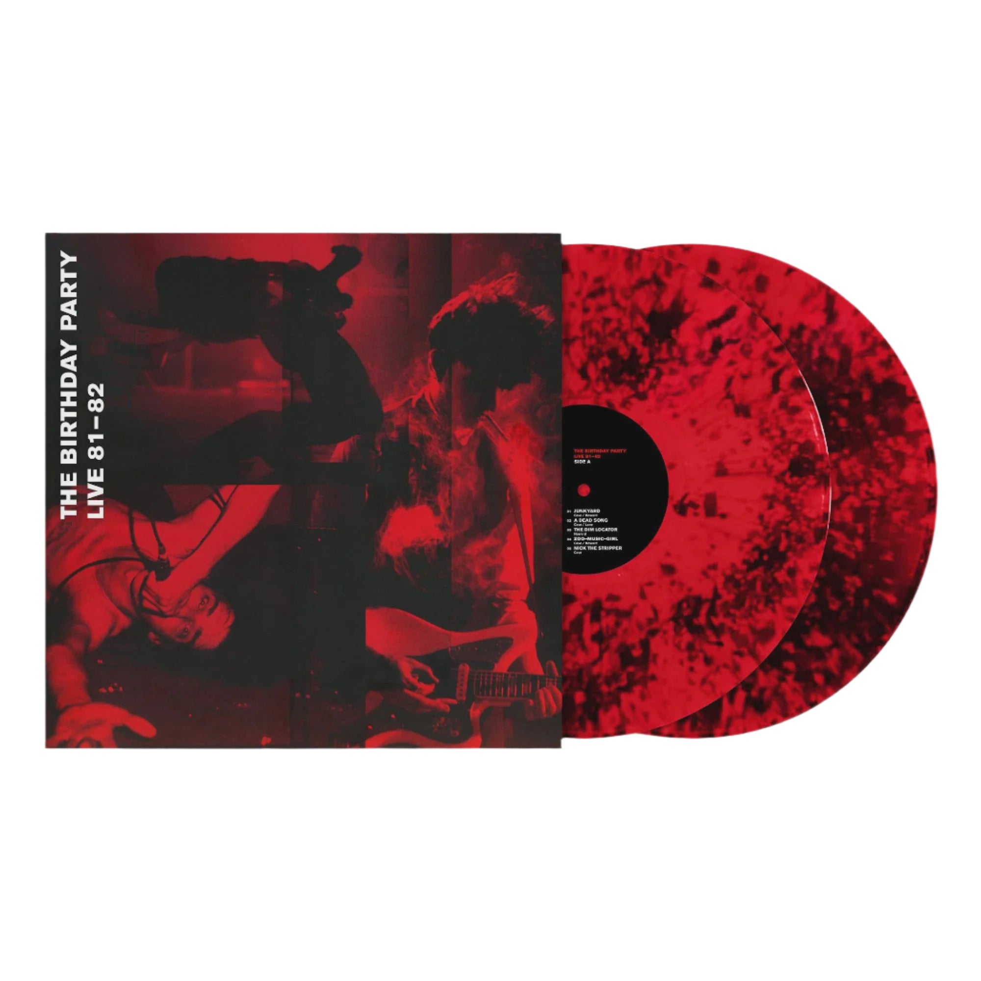 Birthday Party - Live 81-82 Transparent Red W/Black Dust Coloured Vinyl 2LP