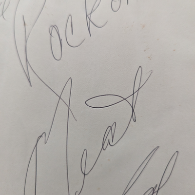 Meatloaf - Autograph On Paper