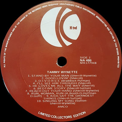Tammy Wynette - K-Tel Presents Tammy 20 Greatest Hits Of Tammy Wynette Vinyl LP (Used)