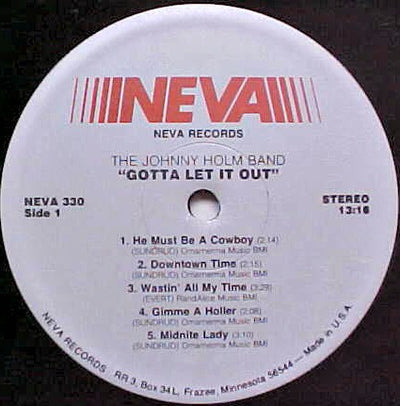 Johnny Holm Band - Gotta Let It Out Vinyl LP (Used)