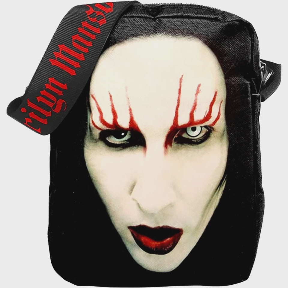 Marilyn Manson - Red Lips Crossbody Bag