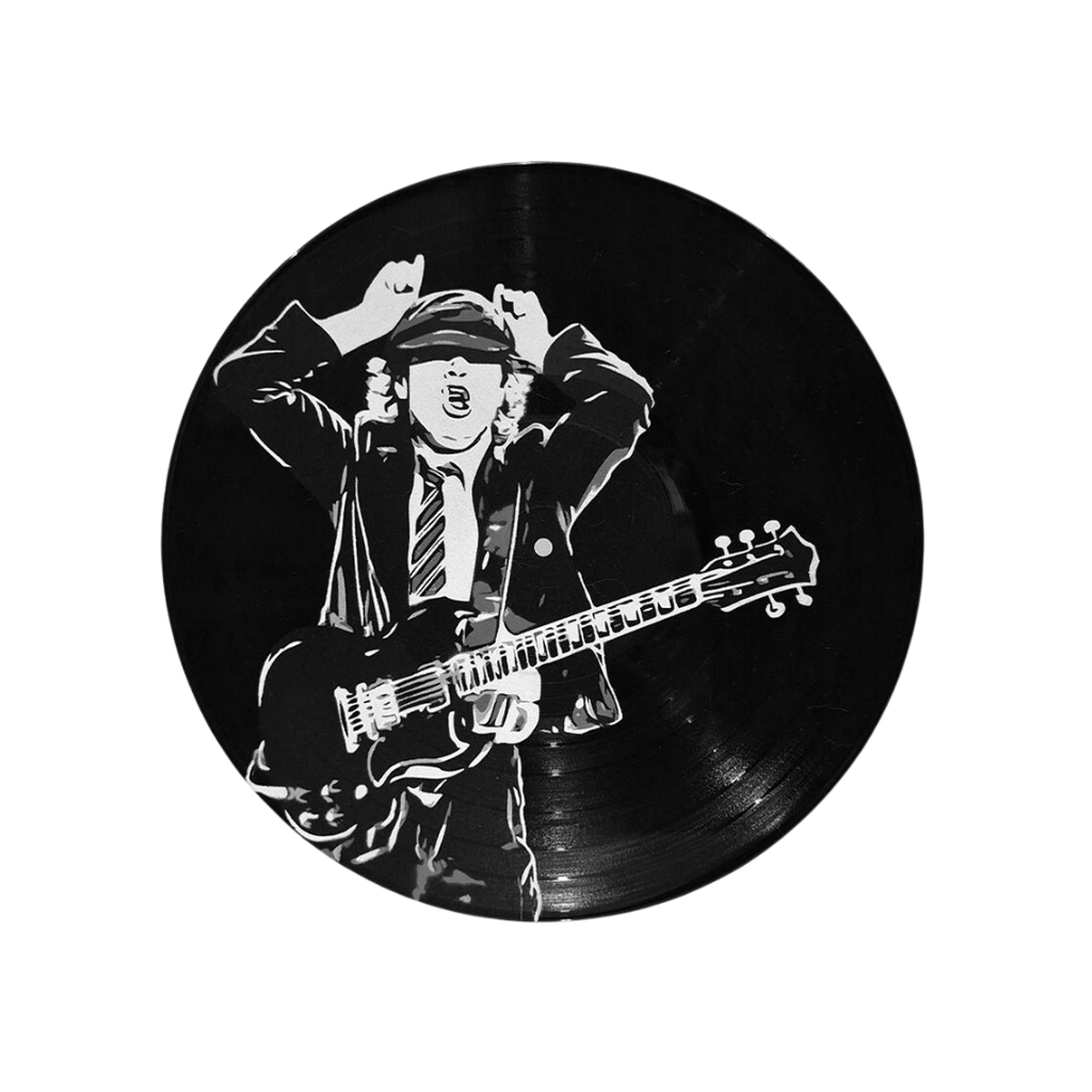 Vinyl Art - AC/DC Angus Young Spray-Painted Art