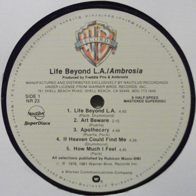 Ambrosia - Life Beyond L.A. Reissue Vinyl LP (Used)