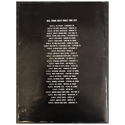 Neil Young & Crazy Horse - Alchemy 2012 North America Original Concert Tour Program