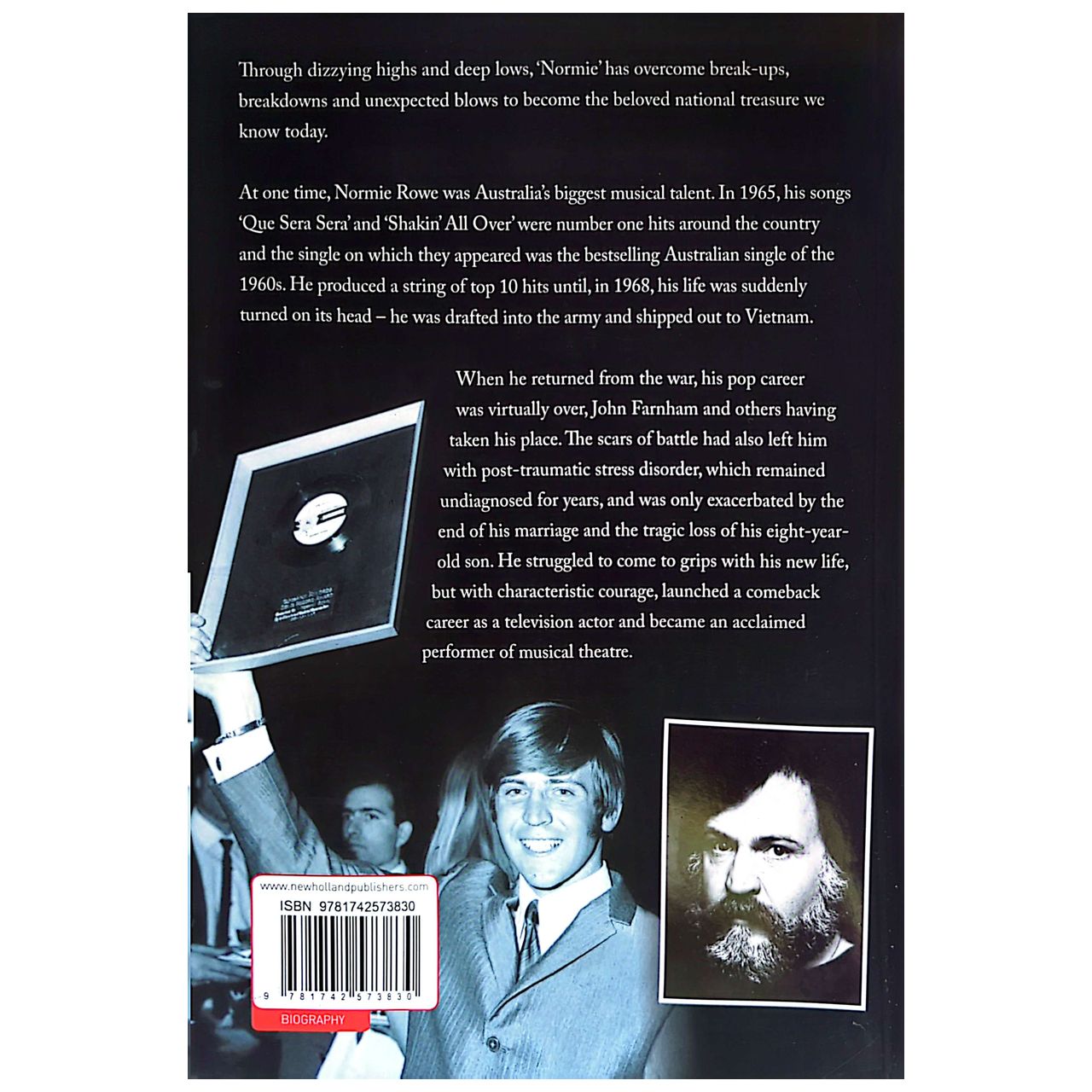 Normie Rowe - Normie Rowe Story Signed/Autographed Paperback Book (2013)