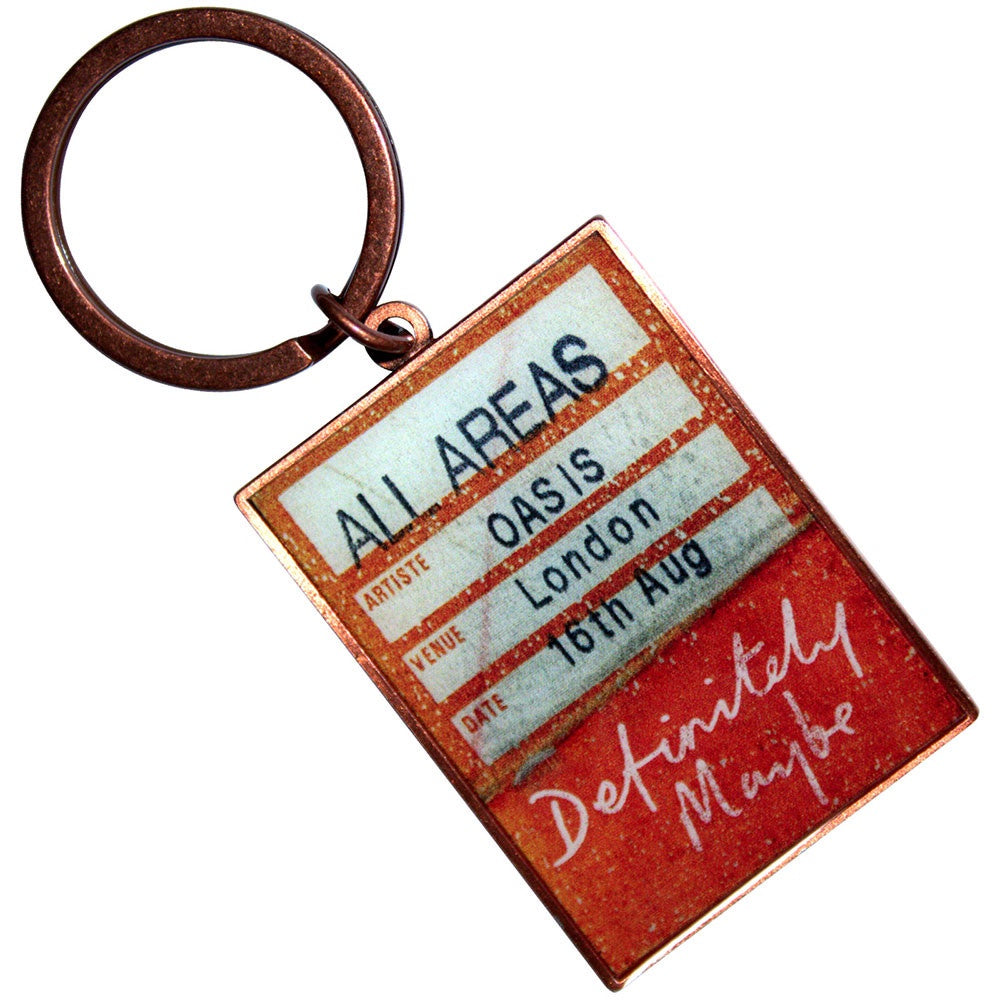 Oasis - Definitely Maybe AAA Setlist Keychain