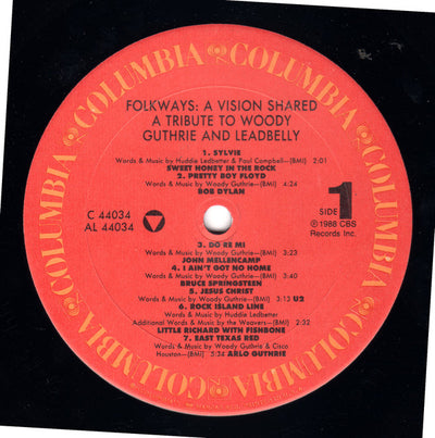 Various Artists - Folkways: A Vision Shared (A Tribute To Woody Guthrie And Leadbelly) Vinyl LP (Used)