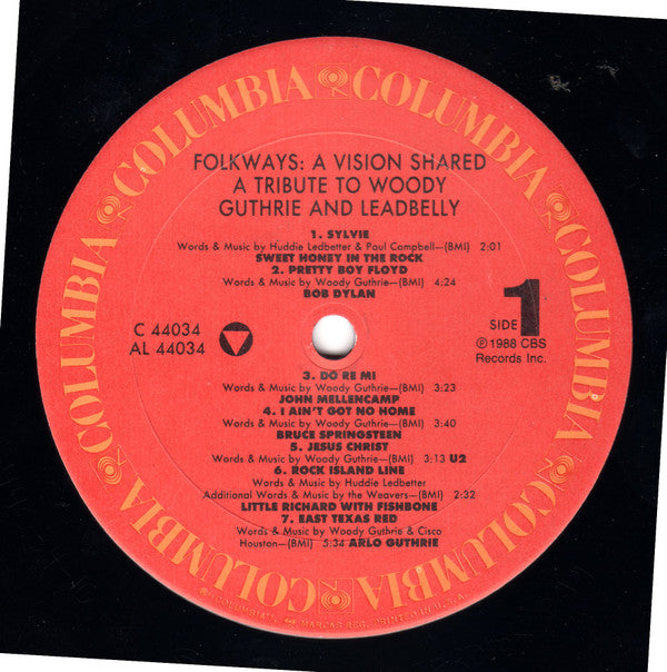 Various Artists - Folkways: A Vision Shared (A Tribute To Woody Guthrie And Leadbelly) Vinyl LP (Used)
