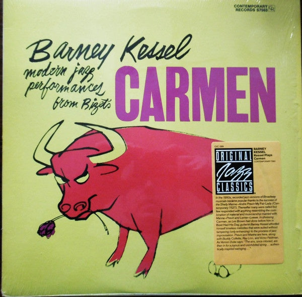 Barney Kessel - Modern Jazz Performances From Bizet's Opera Carmen Reissue Vinyl LP (Used)