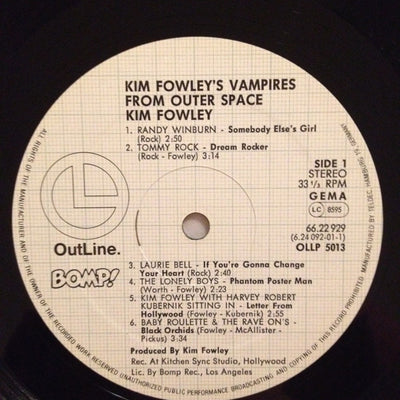 Various Artists - Kim Fowley's Vampires From Outer Space Vinyl LP (Used)
