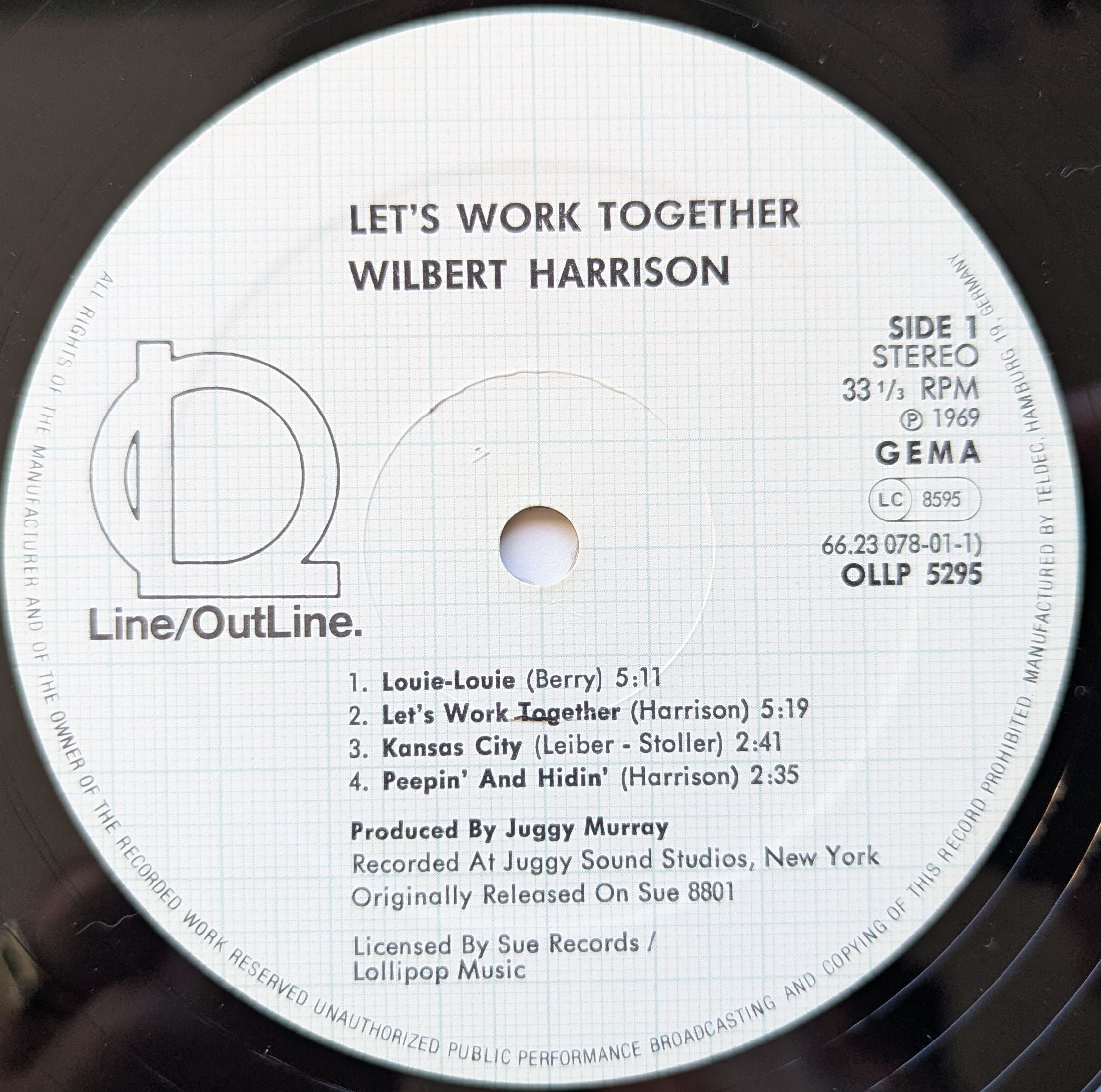 Wilbert Harrison - Let's Work Together Vinyl LP (Used)