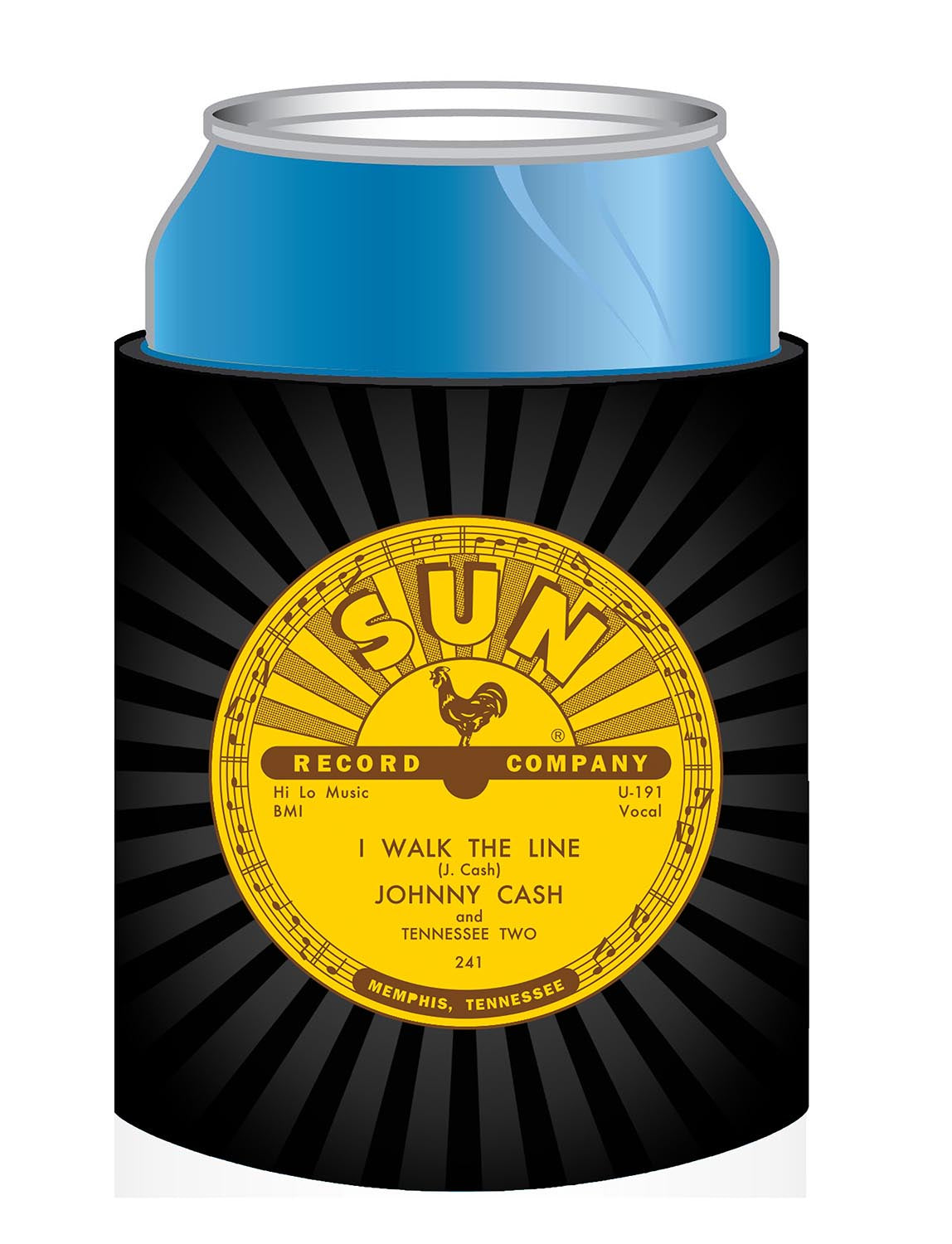 Johnny Cash - Sun Records Stubbie Cooler