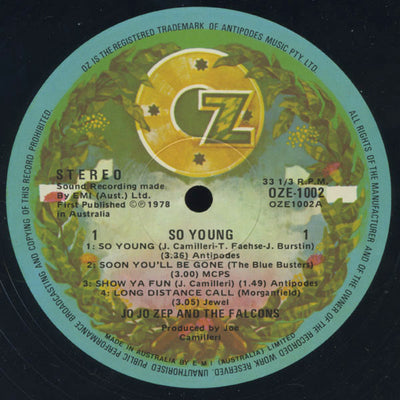 Jo Jo Zep & Falcons - So Young Vinyl LP (Used)