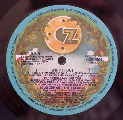 Jo Jo Zep & Falcons - Whip It Out Vinyl LP (Used)