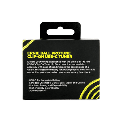 Ernie Ball - ProTune USB-C Rechargeable Clip-on Tuner