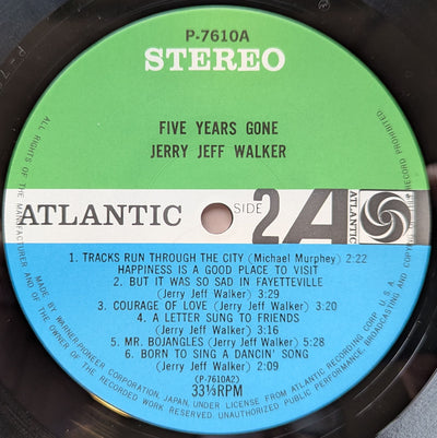 Jerry Jeff Walker - Five Years Gone Vinyl LP (Used)