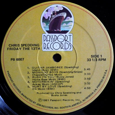Chris Spedding - Friday The 13th Vinyl LP (Used)