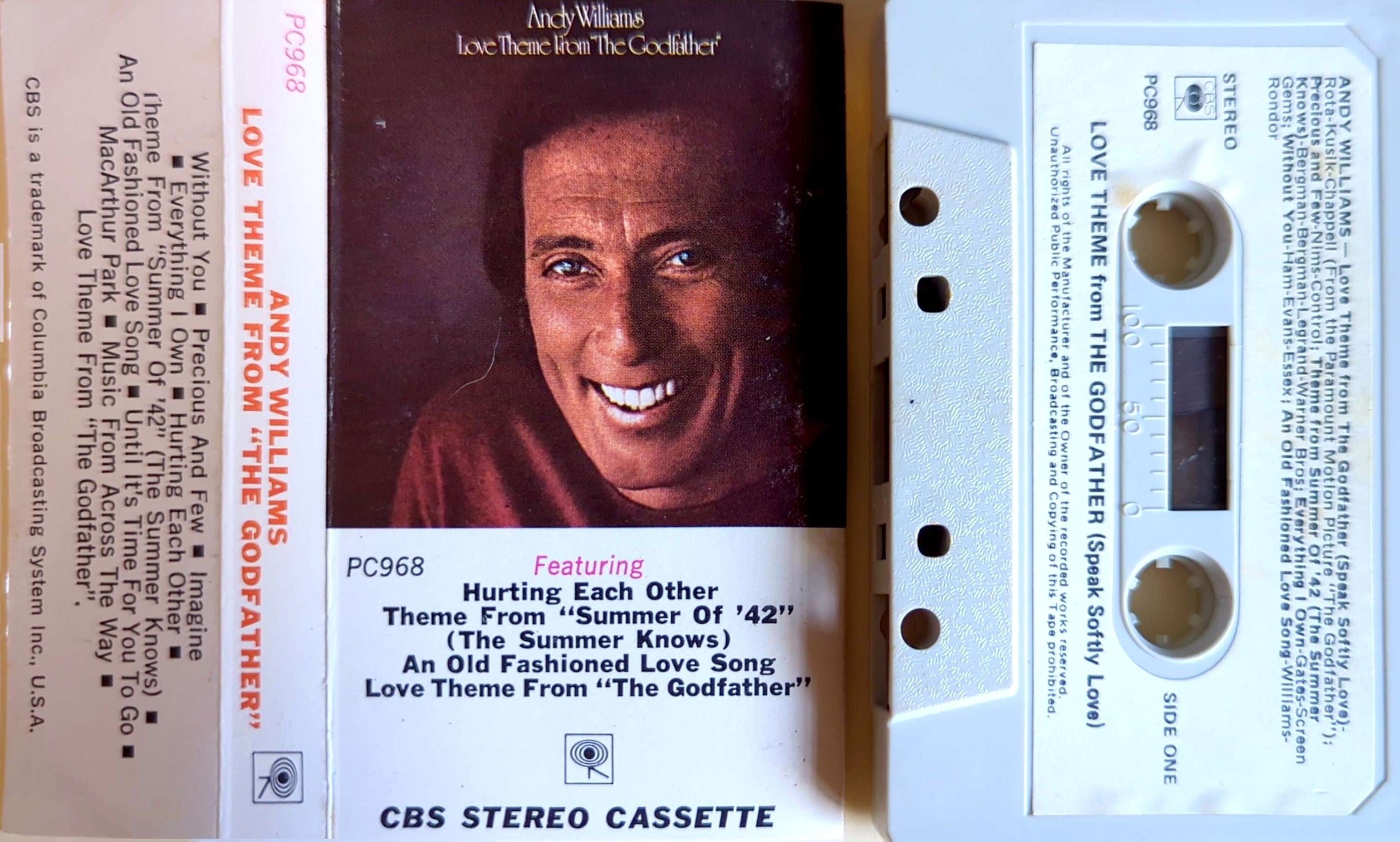 Andy Williams - Love Theme From "The Godfather" Cassette