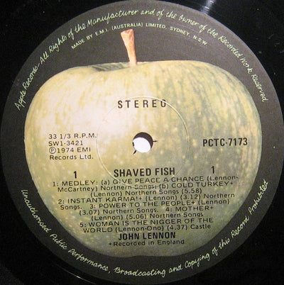John Lennon / Plastic Ono Band - Shaved Fish Vinyl LP (Used)