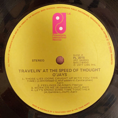 O'Jays - Travelin' At The Speed Of Thought Vinyl LP (Used)