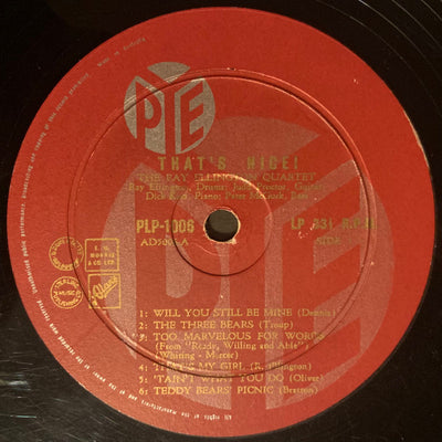 Ray Ellington Quartet - That's Nice! Vinyl LP (Used)