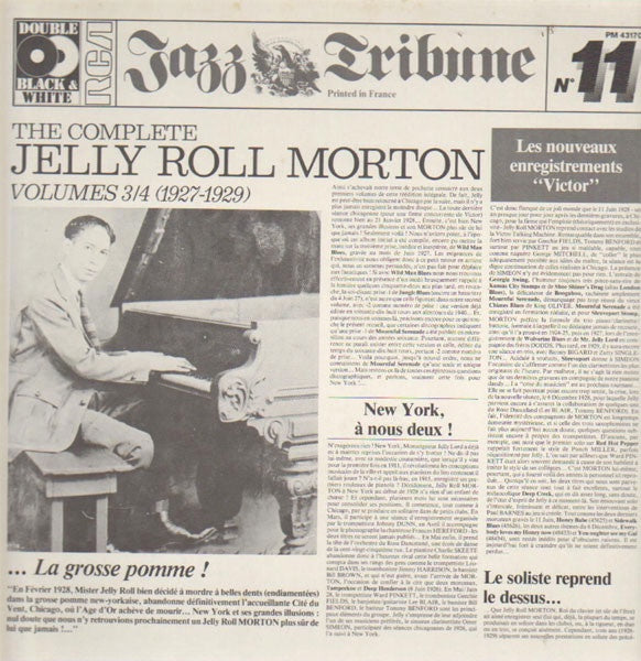 Jelly Roll Morton - Complete Jelly Roll Morton Volumes 3/4 (1927-1929) Vinyl 2LP (Used)