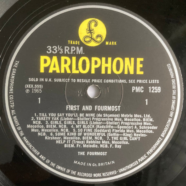 Fourmost - First And Fourmost Vinyl LP (Used)