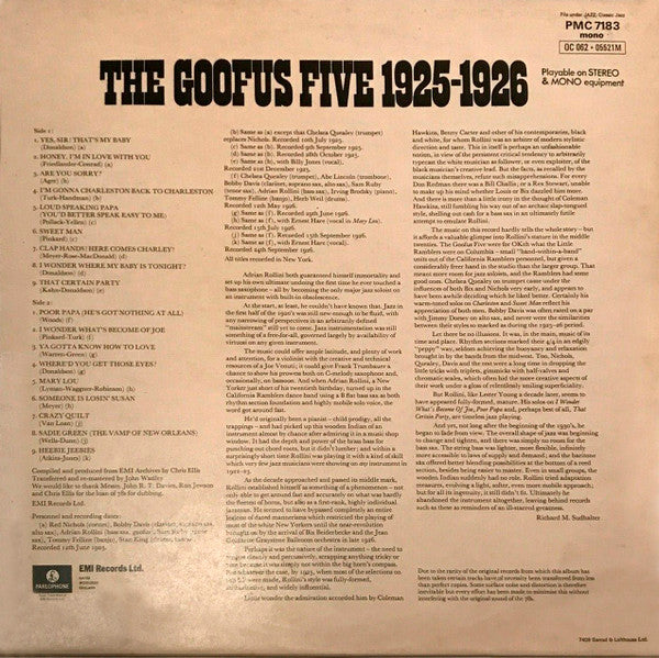 Goofus Five - The Goofus Five 1925-1926 Vinyl LP (Used)