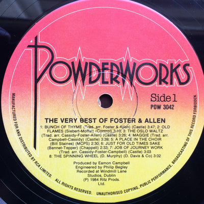 Foster & Allen - The Very Best Of Vinyl LP (Used)