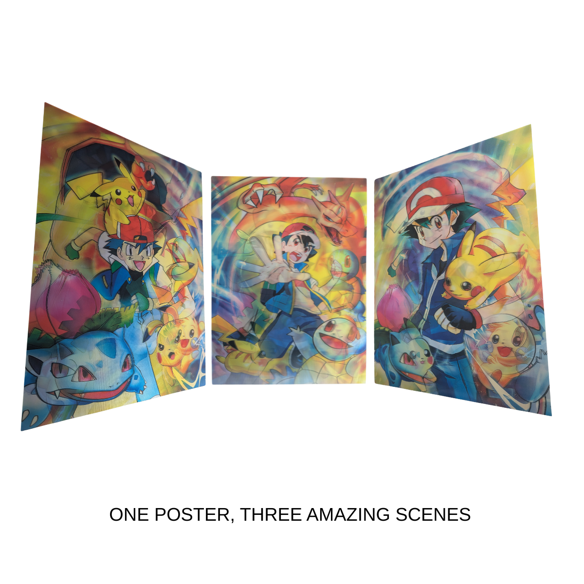 Various Pokemon Character - 3D Lenticular Poster