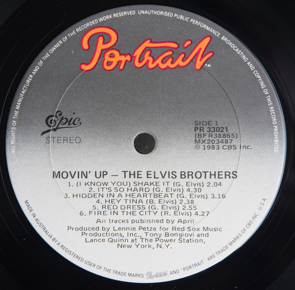 Elvis Brothers - Movin' Up Vinyl LP (Used)
