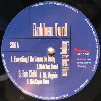 Robben Ford - Bringing It Back Home Vinyl LP (Used)