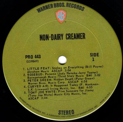 Various Artists - Non-Dairy Creamer Vinyl LP (Used)