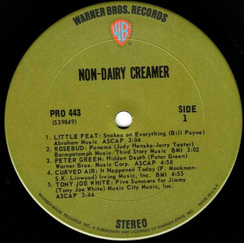 Various Artists - Non-Dairy Creamer Vinyl LP (Used)