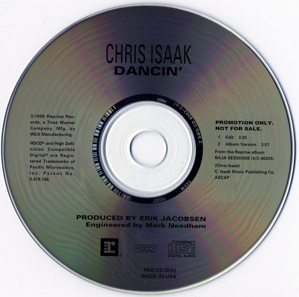 Chris Isaak - Dancin' 2 Track Promo CD Single