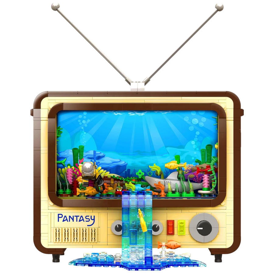 Joyside Series - Retro 1960s Television (1208 Piece Kit)