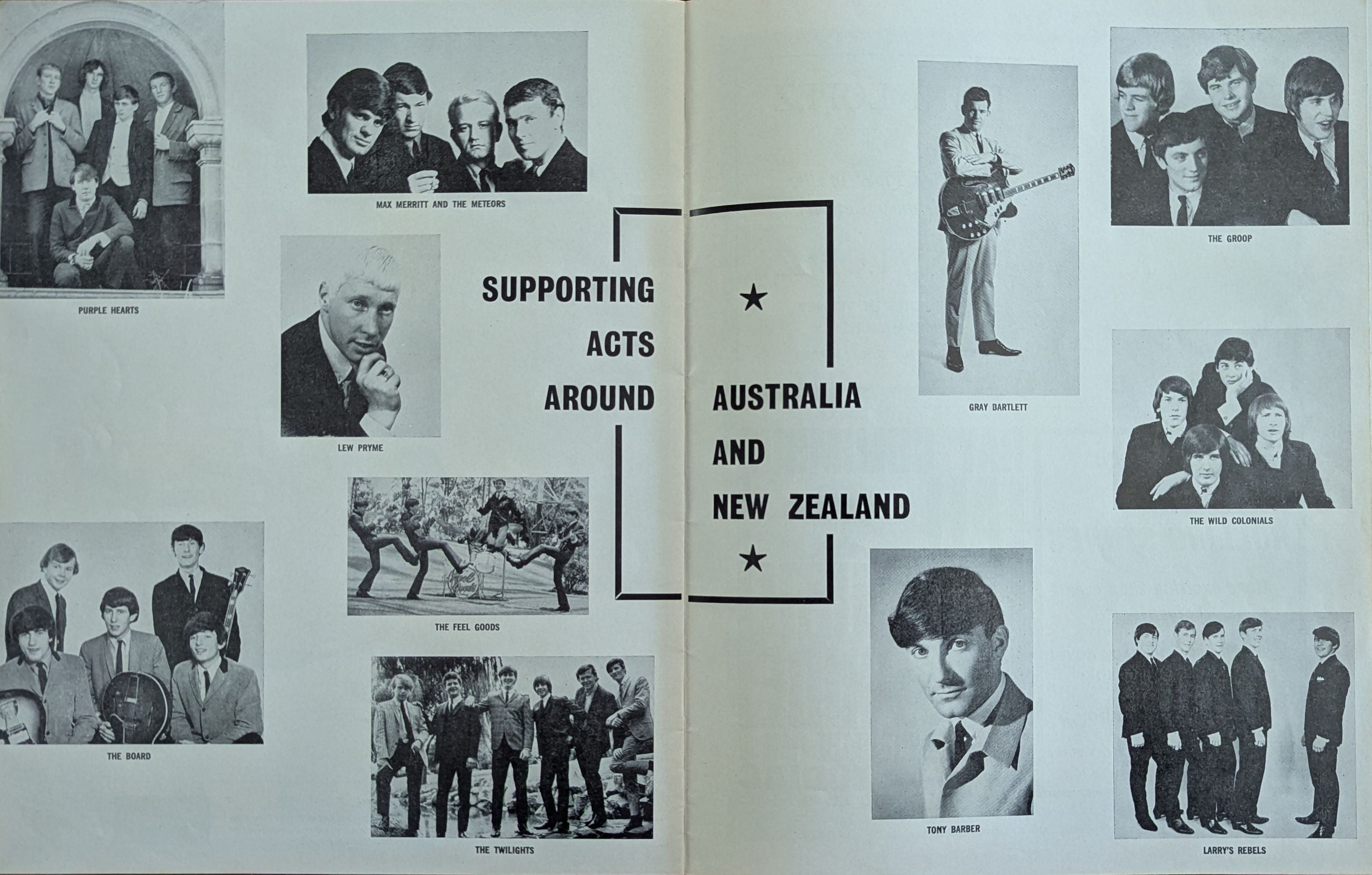 Herman Hemits, Tom Jones & Ray Columbus - Caravan Of Stars '66 Australian Original Concert Tour Program