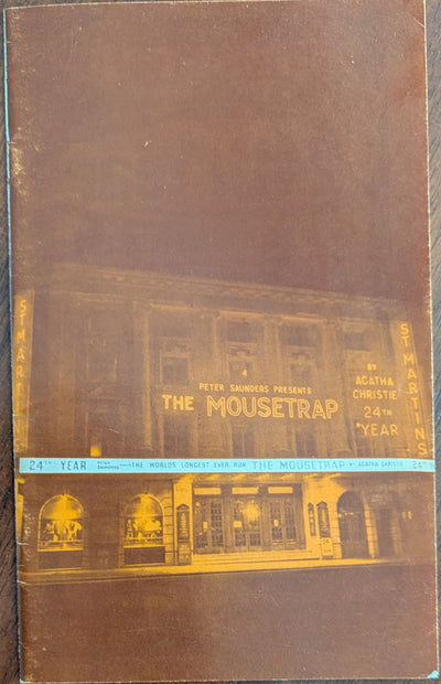 Mousetrap By Agatha Christie 1976 Program