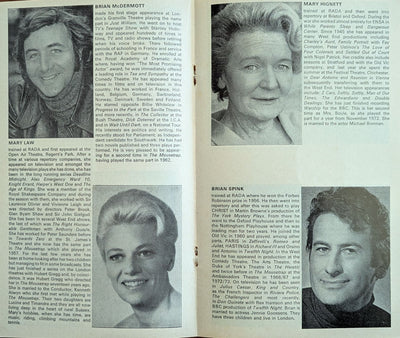 Mousetrap By Agatha Christie 1976 Program