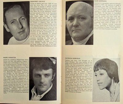 Mousetrap By Agatha Christie 1976 Program