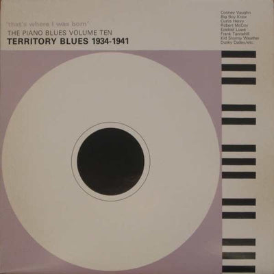 Various Artists - That's Where I Was Born (Territory Blues 1934-1941) Vinyl LP (Used)