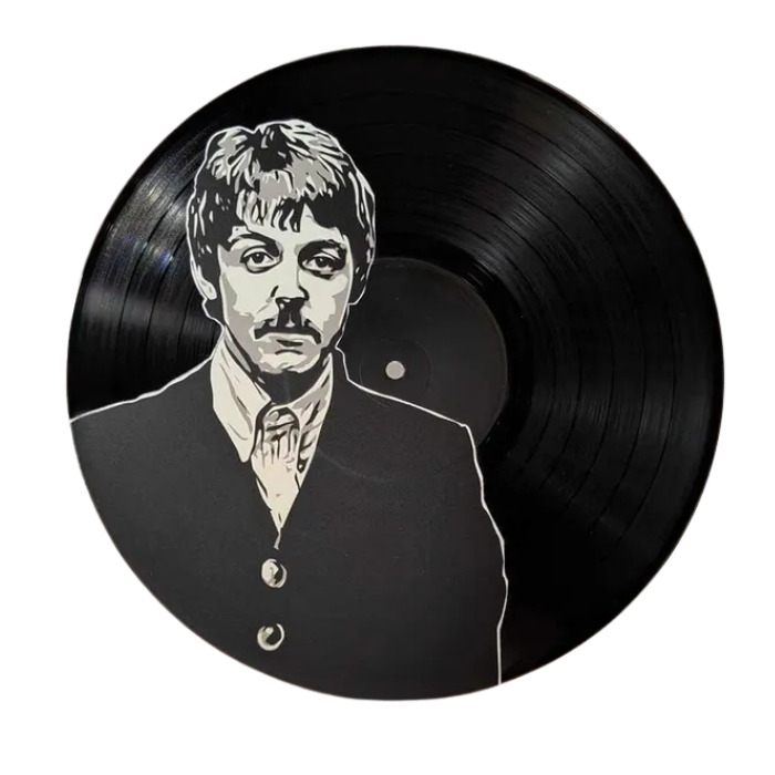 Vinyl Art - Paul McCartney Spray-Painted Art